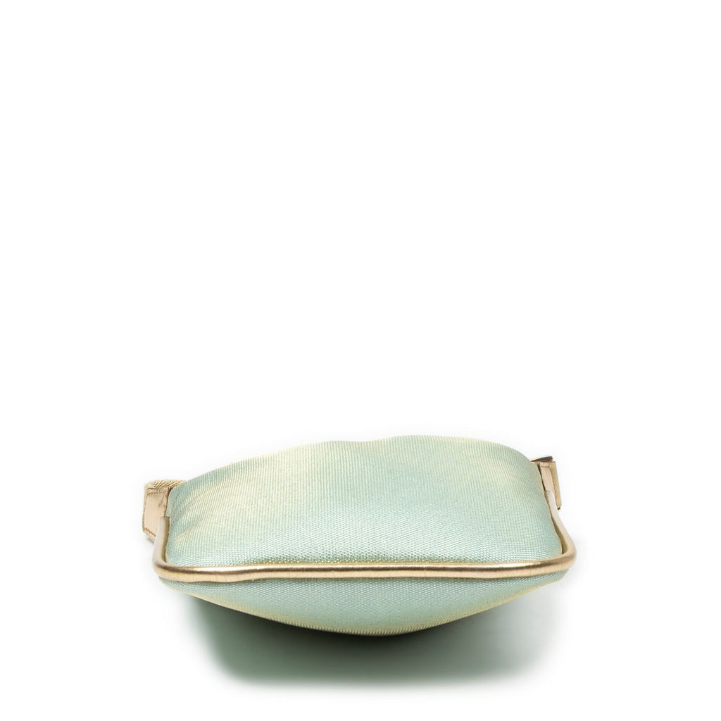 Gucci Small Web Pop Hobo Turquoise Gold Canvas — view 6