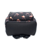 Saint Laurent City Backpack Black Pink Flamingo Print Canvasa — view 6