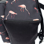 Saint Laurent City Backpack Black Pink Flamingo Print Canvasa — view 7