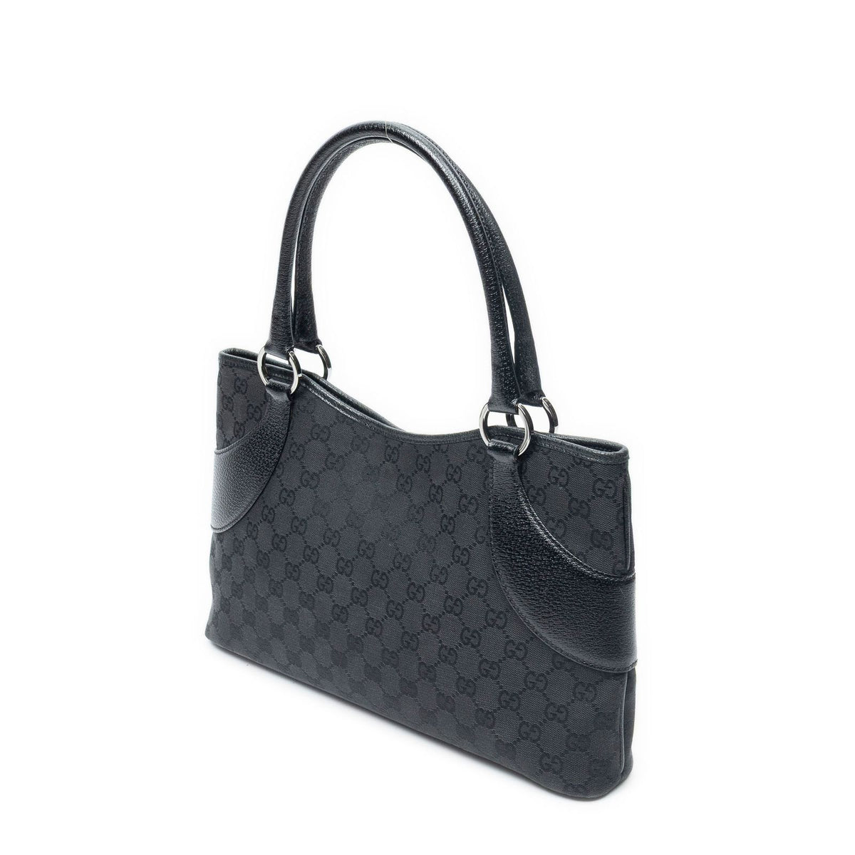 Gucci Tote Bag Black GG Canvas — view 2