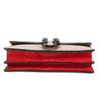 Gucci Small Dionysus Chain Crossbody Beige Red Supreme Canvas — view 6