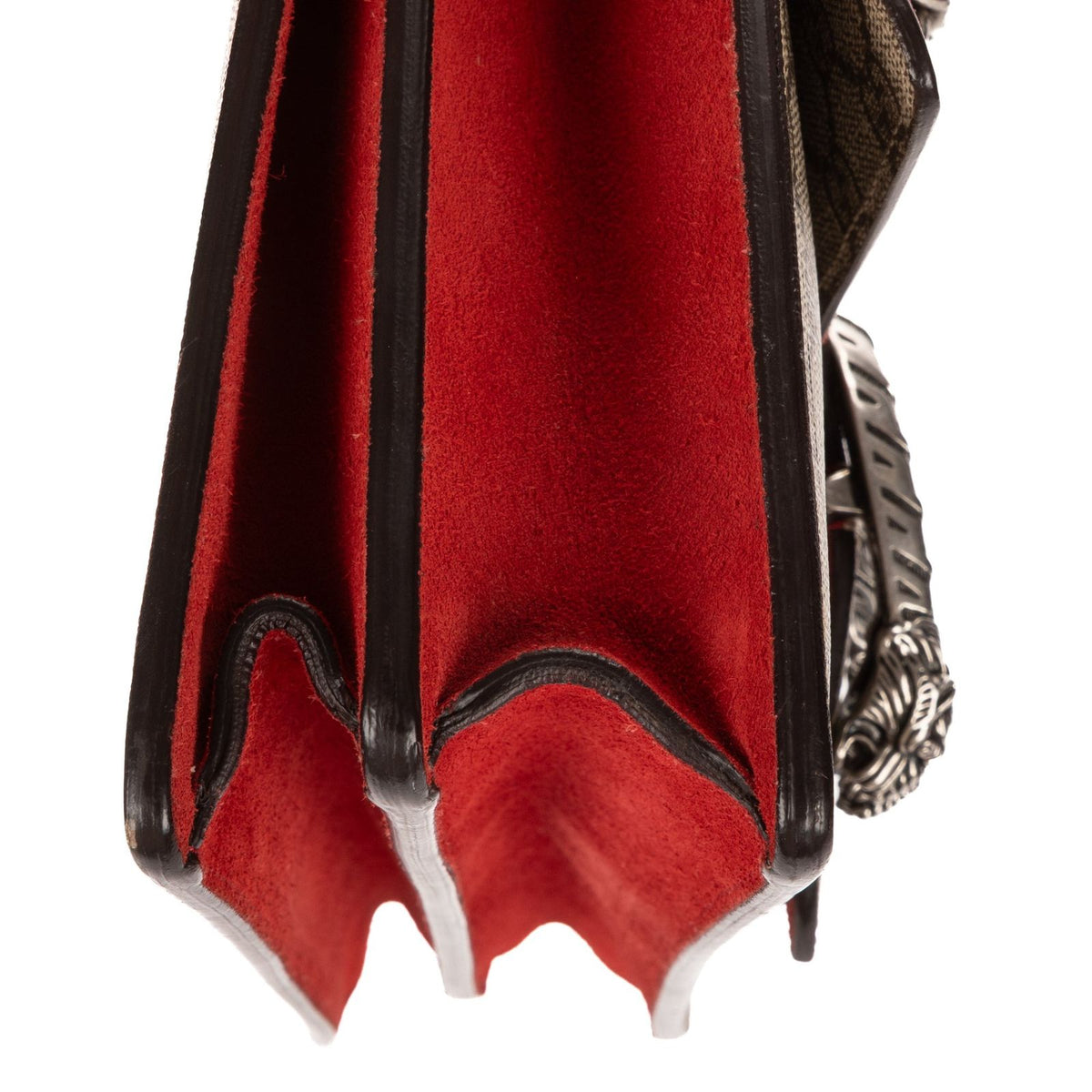 Gucci Small Dionysus Chain Crossbody Beige Red Supreme Canvas — view 8