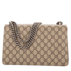 Gucci Small Dionysus Chain Crossbody Beige Red Supreme Canvas — view 5