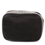 Chanel CC Logo Vanity Bag Black Caviar Leather — view 6