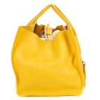 Celine Luggage Phantom Yellow Grain Calfskin Leather Handbag — view 4