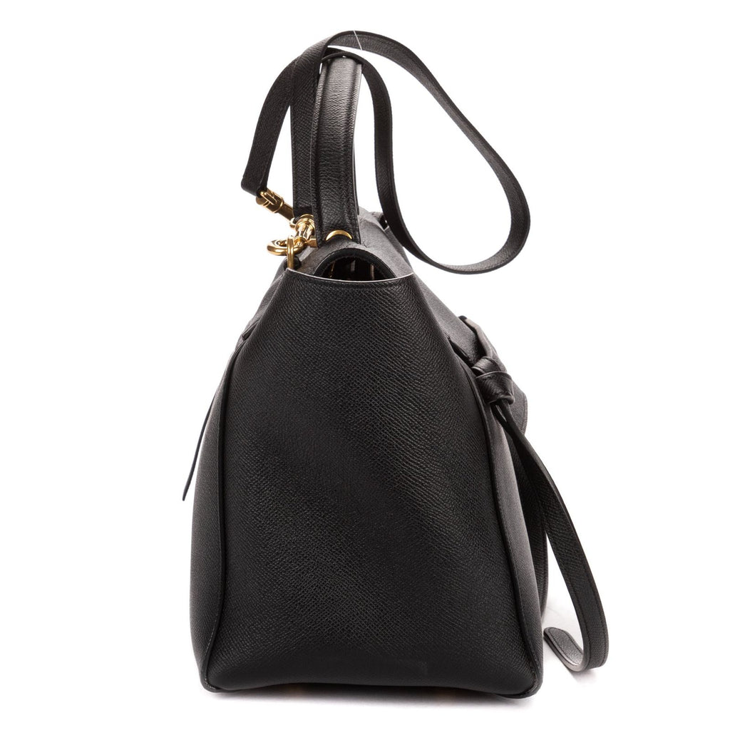 Celine Mini Belt Bag Black Grain Calfskin Leather — view 4