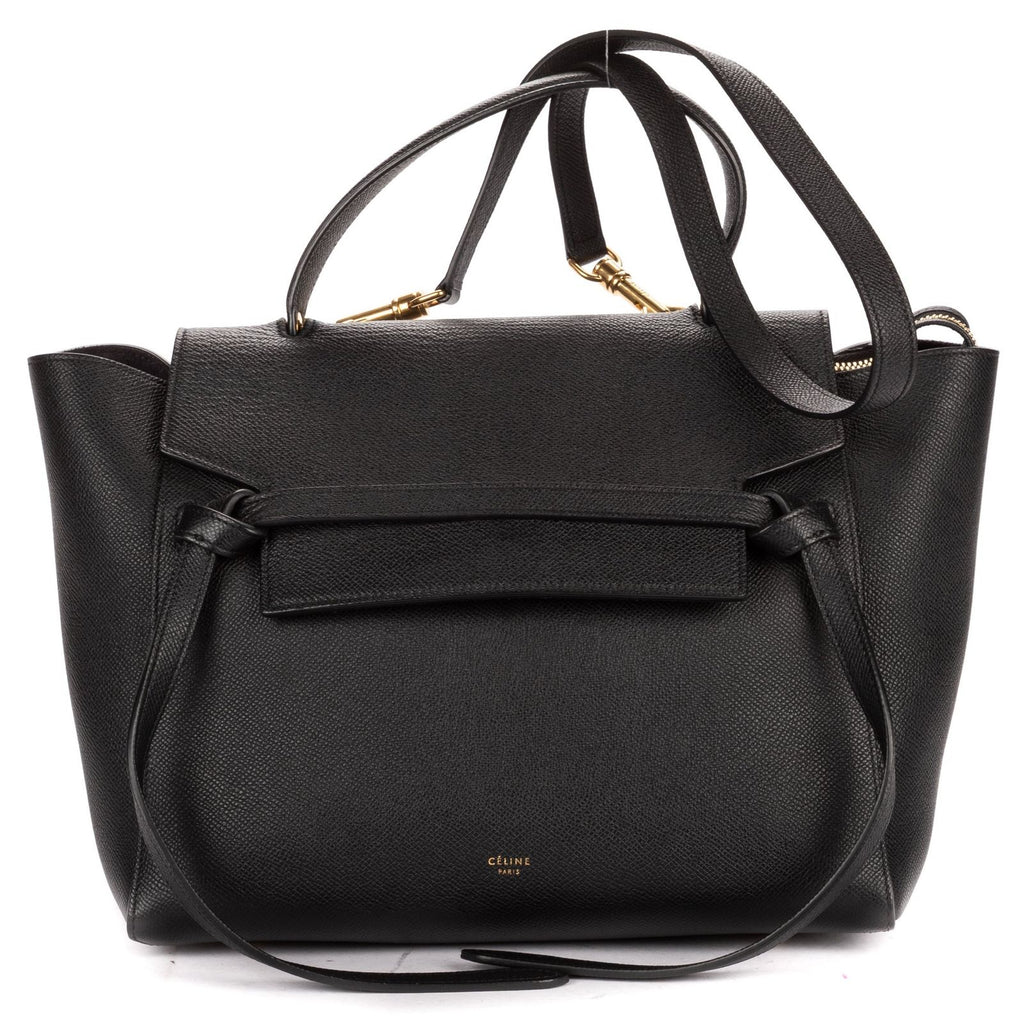 Celine Mini Belt Bag Black Grain Calfskin Leather