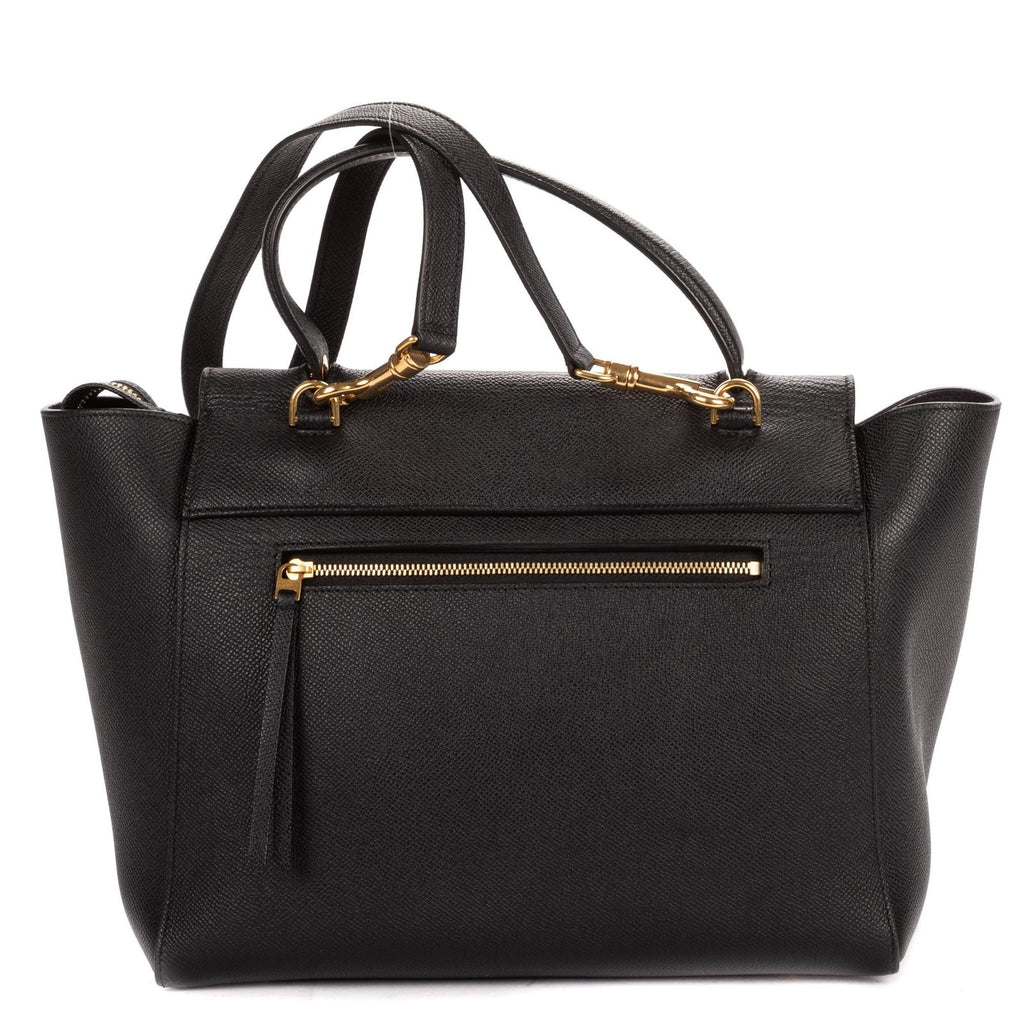 Celine Mini Belt Bag Black Grain Calfskin Leather — view 5