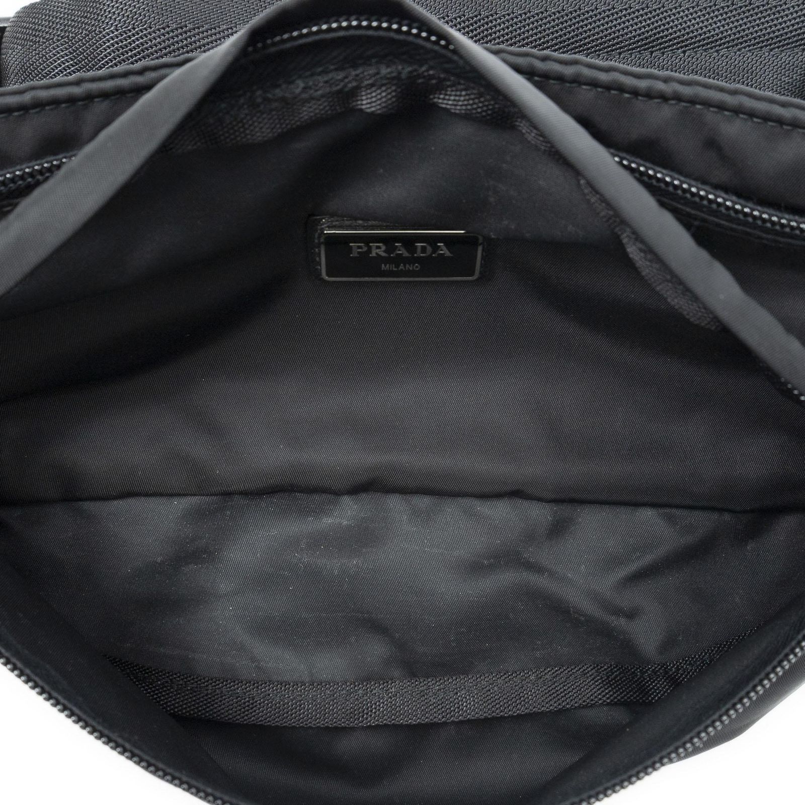 Prada Belt Bag Black Nylon Canvas — view 4