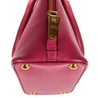 Prada Small Zip Promenade Pink Saffiano Luxe Leather — view 7