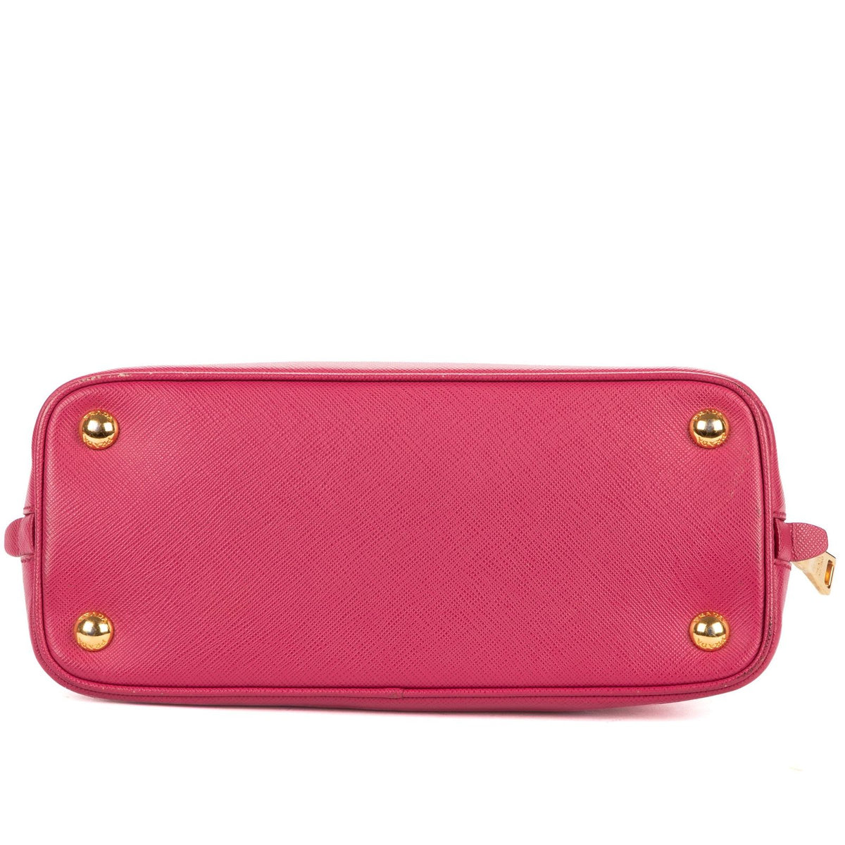 Prada Small Zip Promenade Pink Saffiano Luxe Leather — view 6