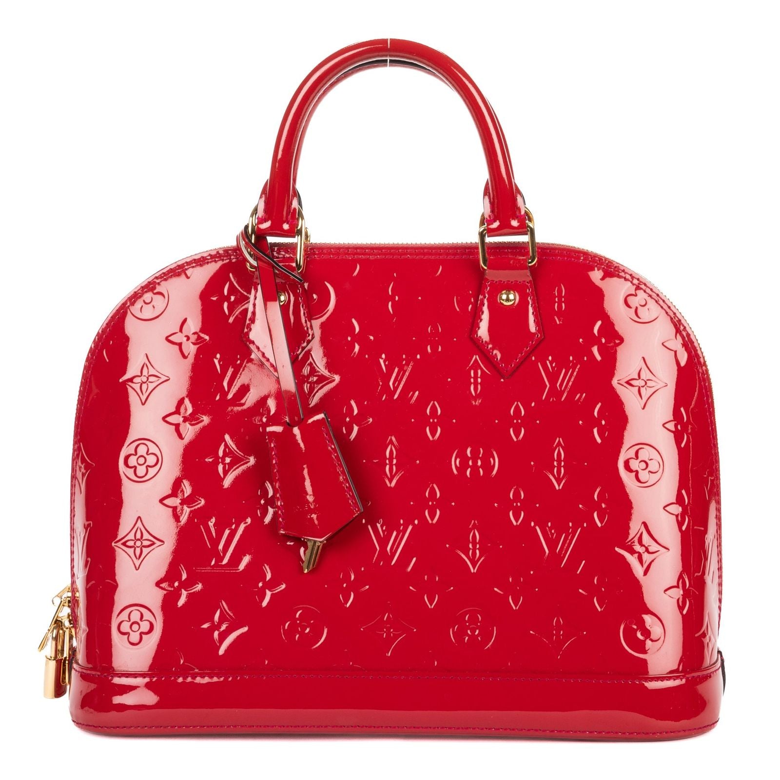 Louis Vuitton Alma Pomme D'amour Monogram Vernis Handbag