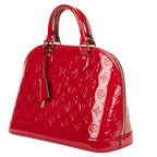 Louis Vuitton Alma Pomme D'amour Monogram Vernis Handbag — view 2