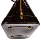 Louis Vuitton Alma Burgundy Amarante Monogram Vernis Handbag — view 8