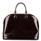 Louis Vuitton Alma Burgundy Amarante Monogram Vernis Handbag
