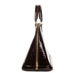 Louis Vuitton Alma Burgundy Amarante Monogram Vernis Handbag — view 4