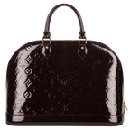 Louis Vuitton Alma Burgundy Amarante Monogram Vernis Handbag — view 5