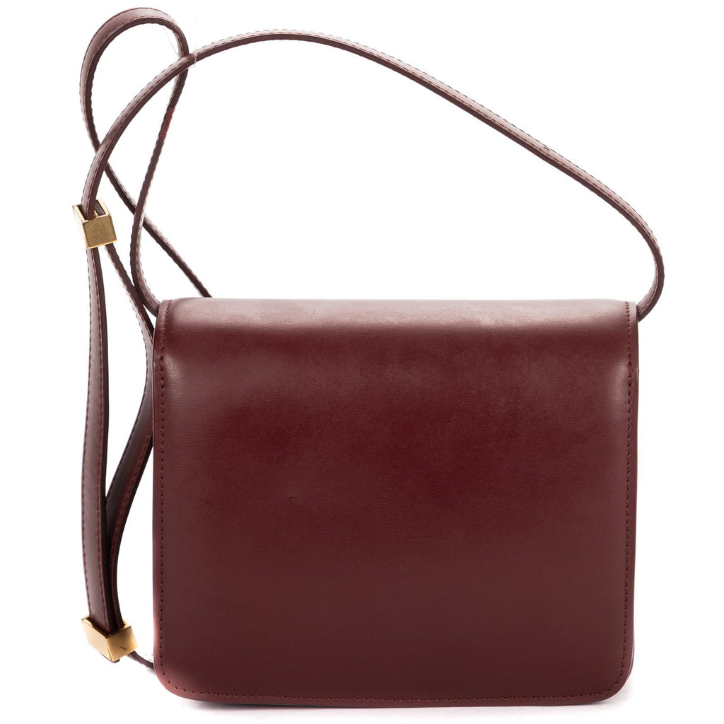 Celine Small Classic Box Burgundy Smooth Calfskin — view 5