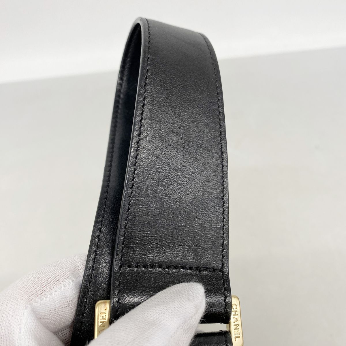 Chanel Shoulder Bag New Travel Nylon Black Gold — view 6