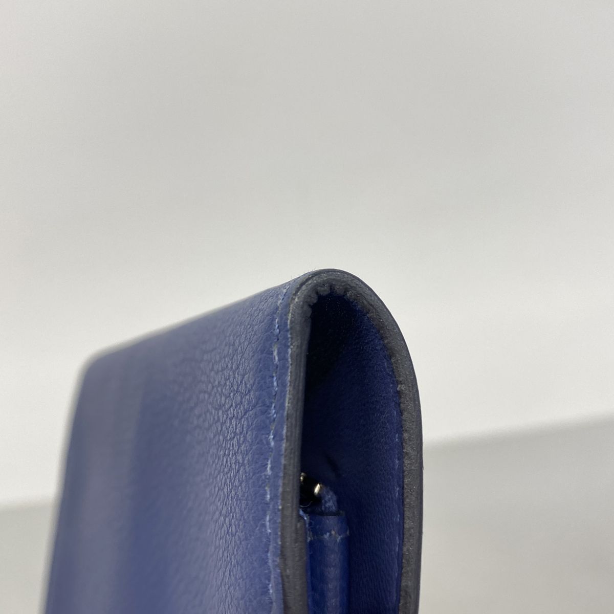 Hermes Coin Purse Dogon Compact Ever Color Blue Brighton Silver — view 5