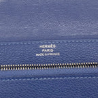 Hermes Coin Purse Dogon Compact Ever Color Blue Brighton Silver — view 4