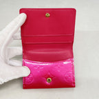 Louis Vuitton Coin Purse Vernis Ludlow Fuchsia Pink — view 3