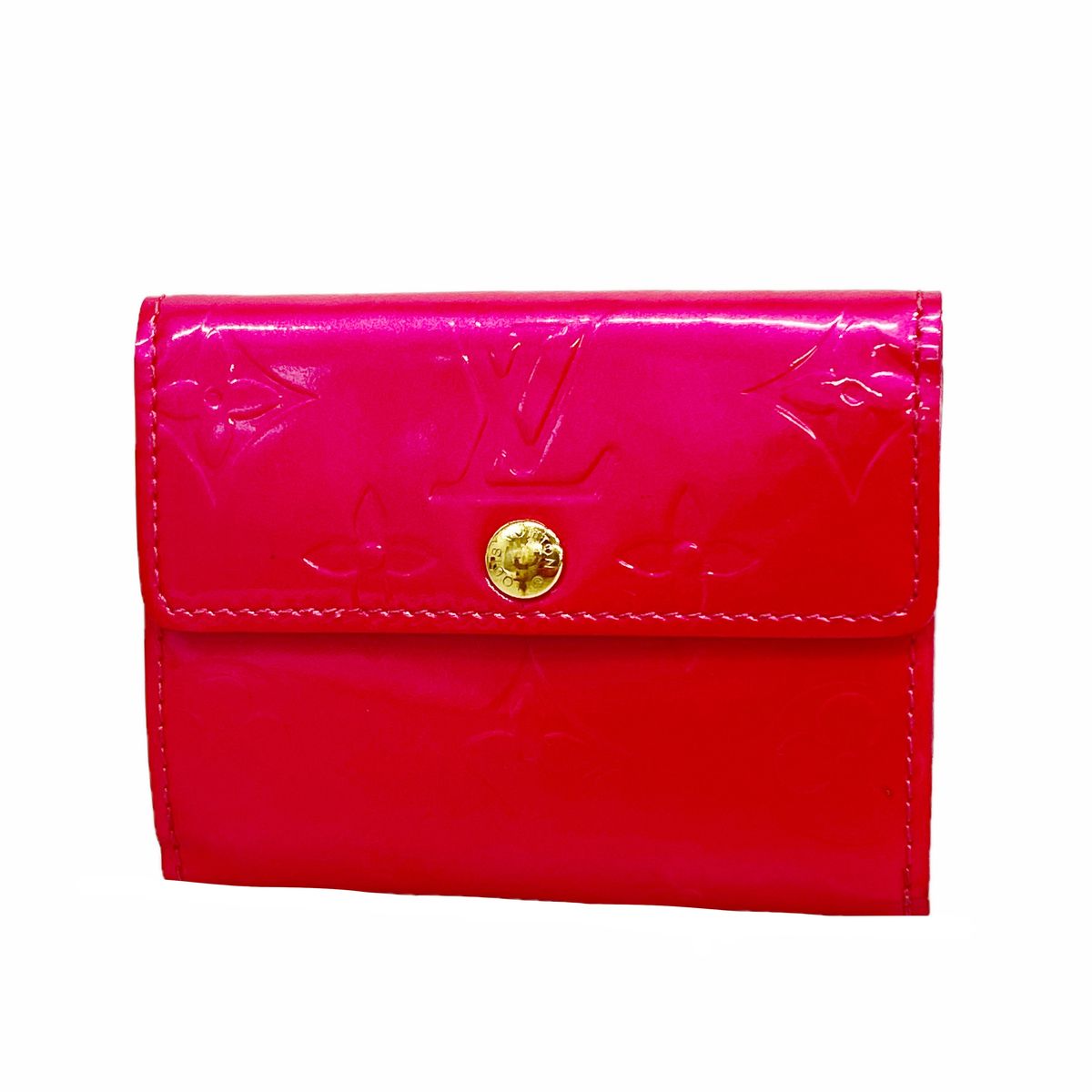 Louis Vuitton Coin Purse Vernis Ludlow Fuchsia Pink