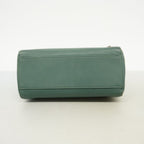 Fendi Handbag Peekaboo Leather Moss Green Silver 2-Way Bag — view 3
