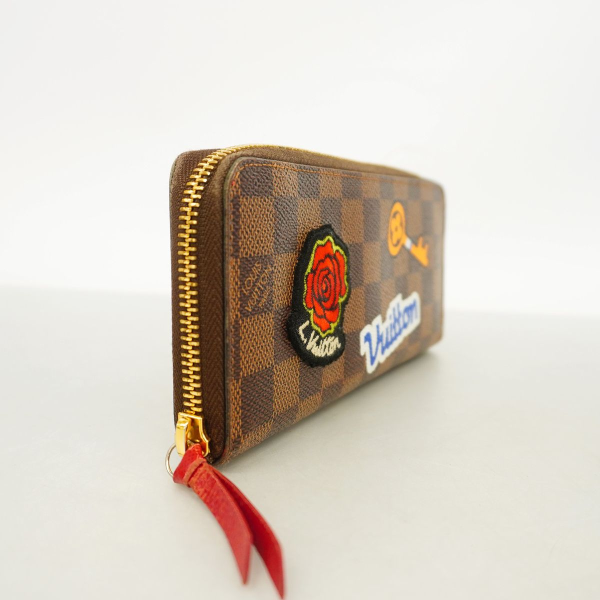 Louis Vuitton Wallet Damier LV Stories Portefeuille Clemence Ebene Cerise — view 2