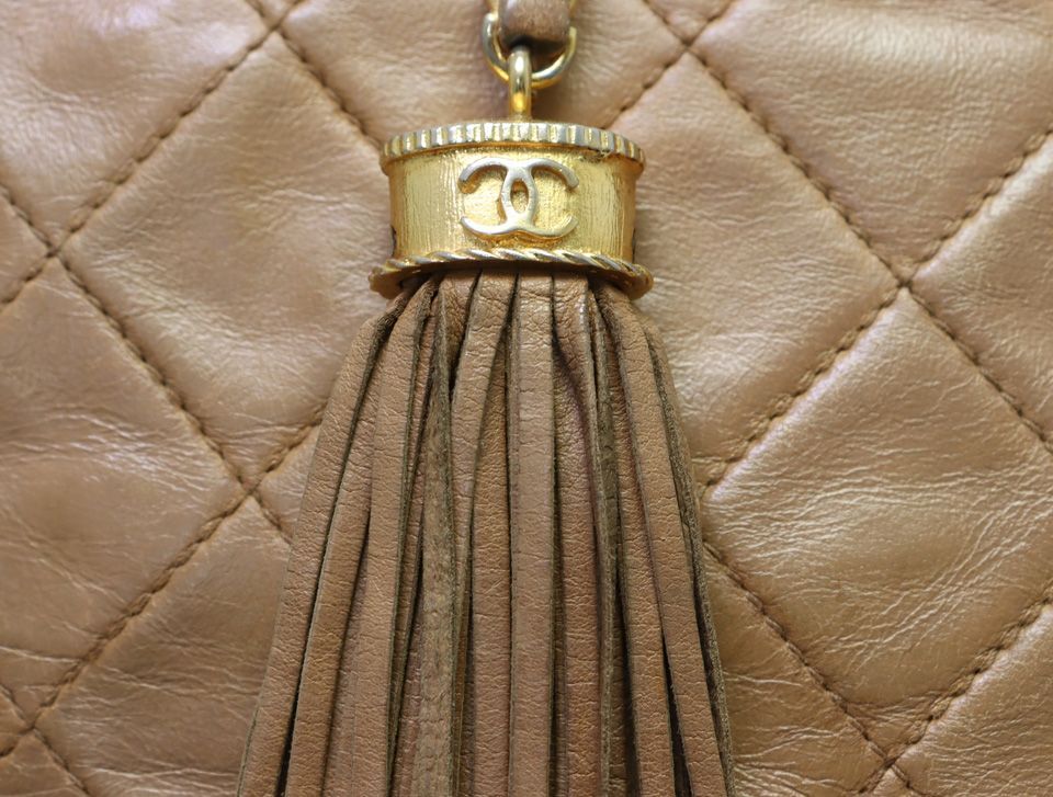 Chanel Lambskin Quilted Chain Shoulder Bag — view 7