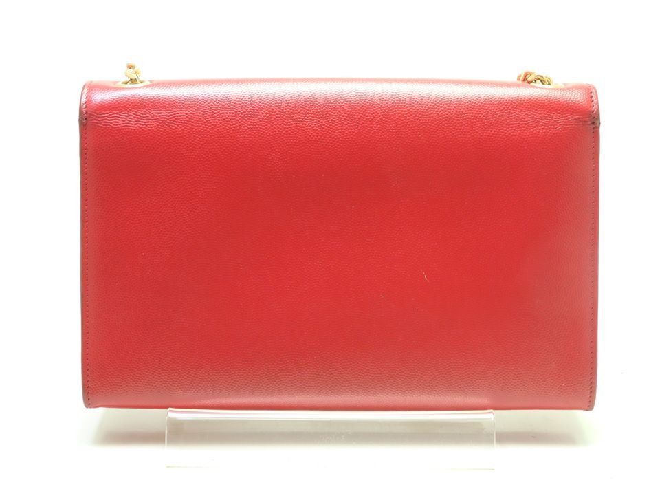 Saint Laurent Gray Leather Kate Chain Shoulder Bag — view 2