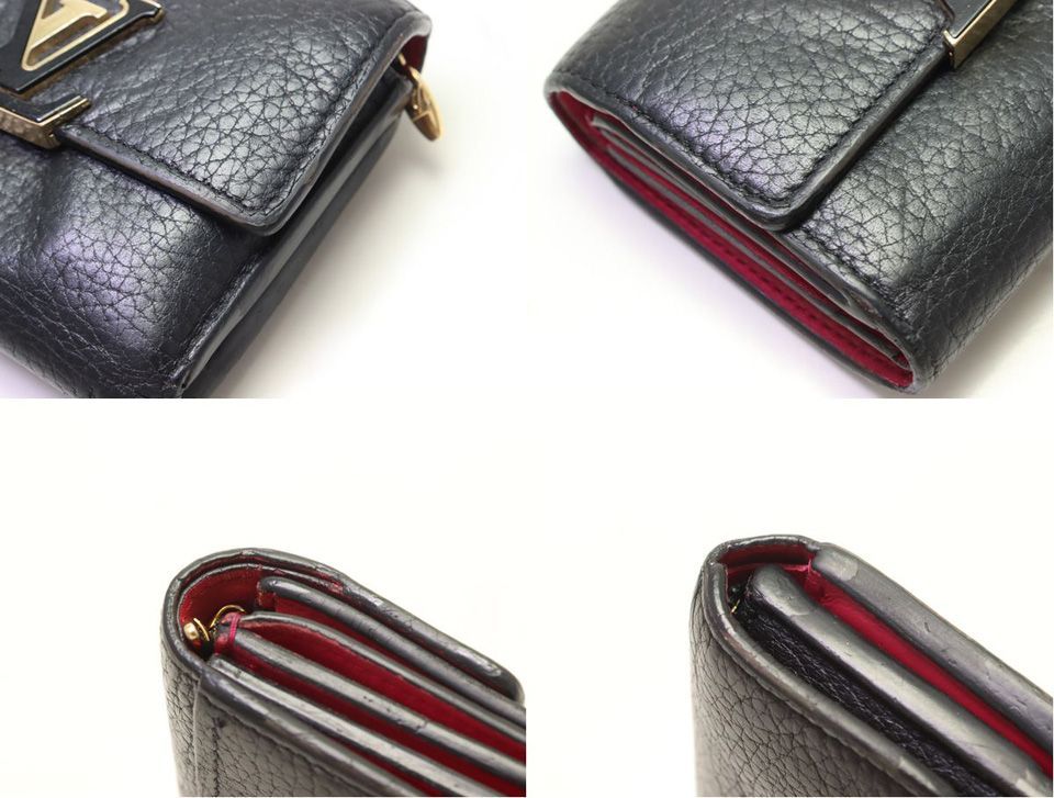 Louis Vuitton Taurillon Leather Portefeuille Capucines XS Compact Wallet — view 8