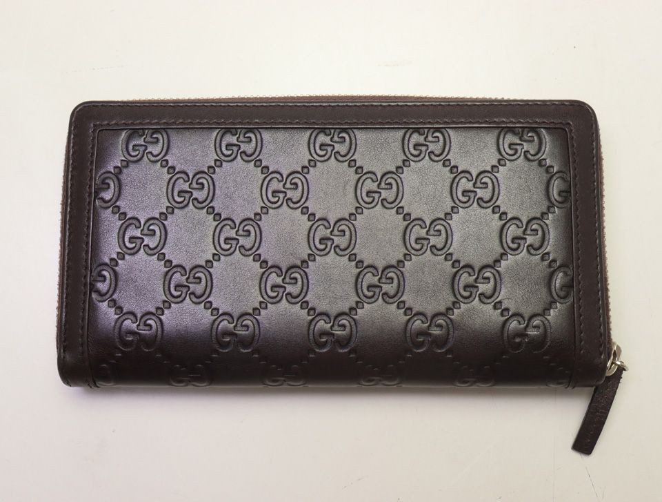 Gucci Guccissima Interlocking Zip Around Wallet — view 2