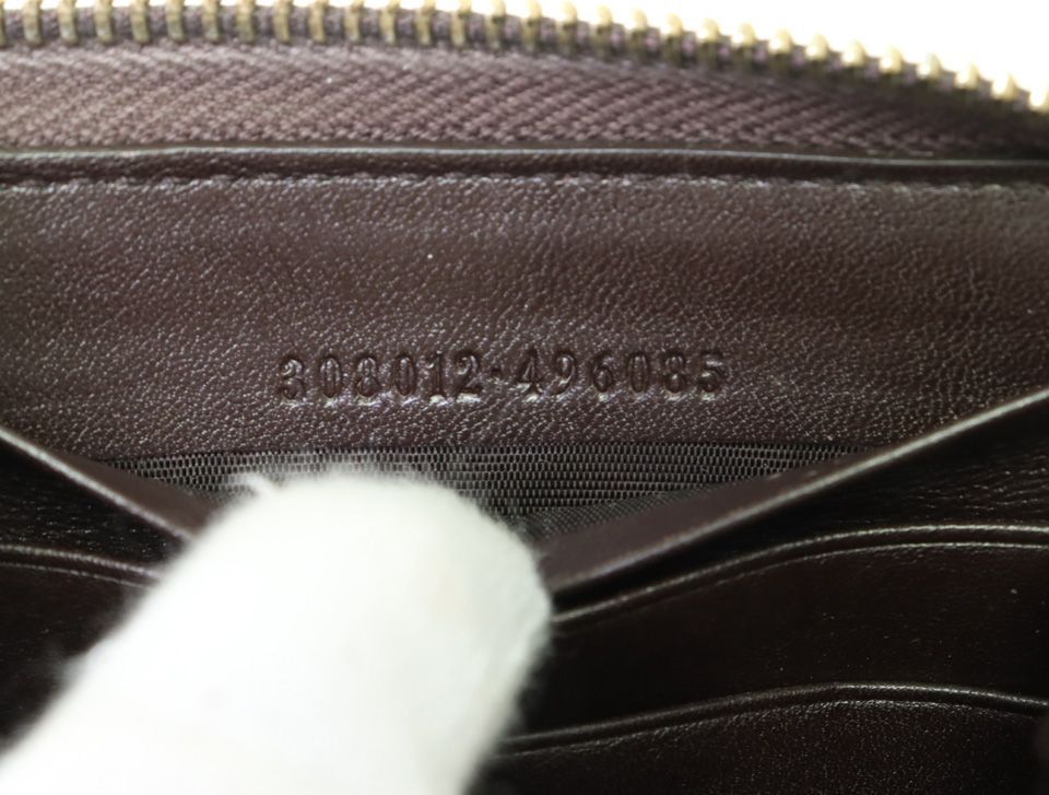 Gucci Guccissima Interlocking Zip Around Wallet — view 8
