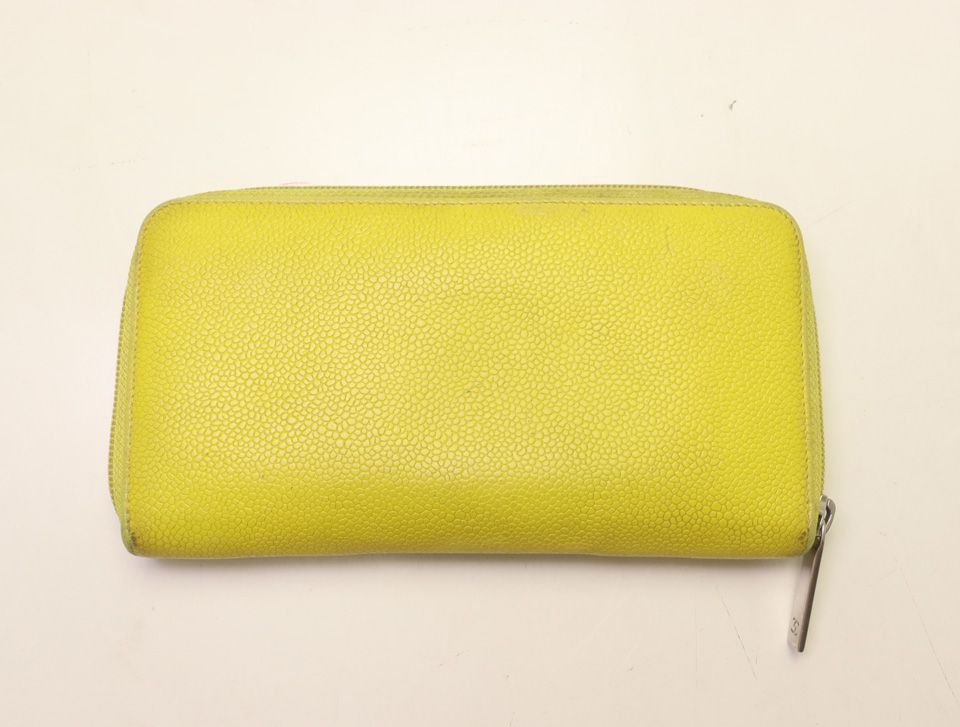 Chanel Caviar Leather CC Logo Zip Around Wallet — view 2