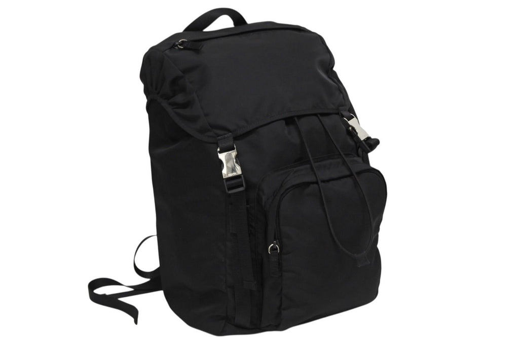Prada Re-Nylon Backpack Black Silver — view 3