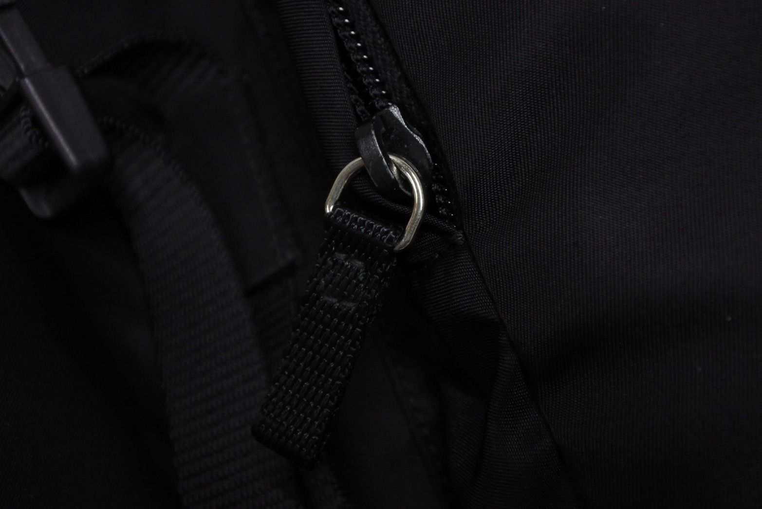 Prada Re-Nylon Backpack Black Silver — view 4