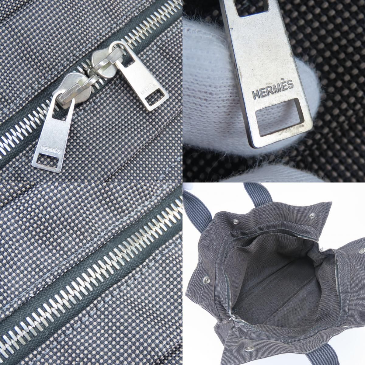Hermes Tote Bag Herline MM Polyester Gray New Casual — view 7