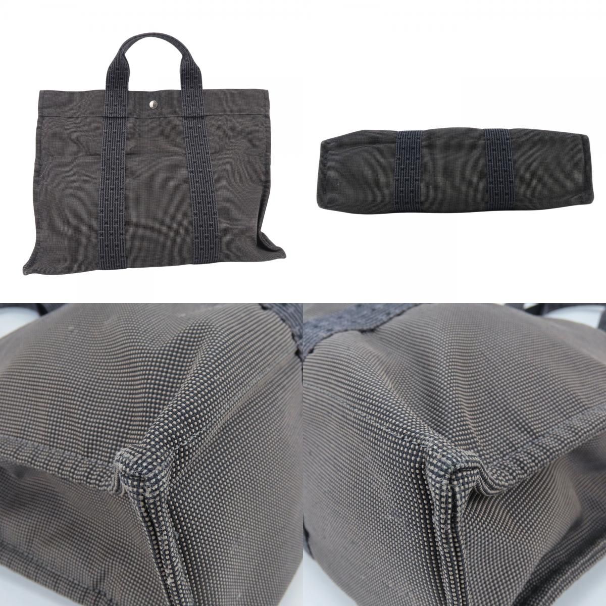 Hermes Tote Bag Herline MM Polyester Gray New Casual — view 4