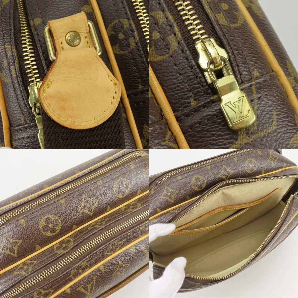 Louis Vuitton Shoulder Bag Reporter PM Monogram Vachetta Leather Brown — view 5