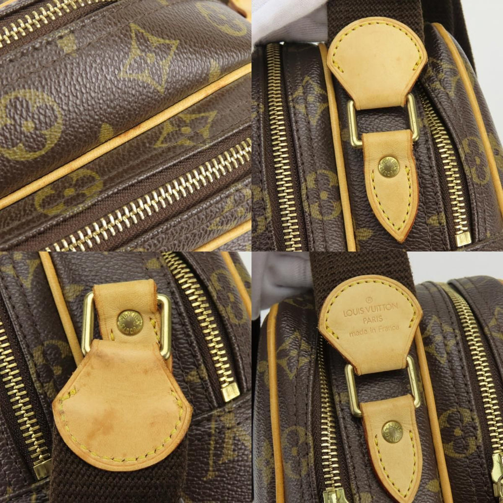 Louis Vuitton Shoulder Bag Reporter PM Monogram Vachetta Leather Brown — view 4