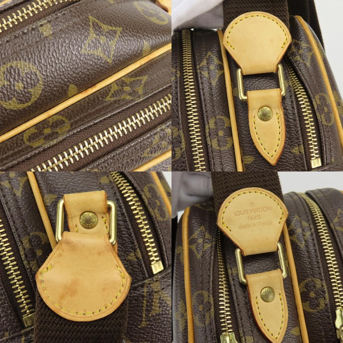 Louis Vuitton Shoulder Bag Reporter PM Monogram Vachetta Leather Brown — view 4