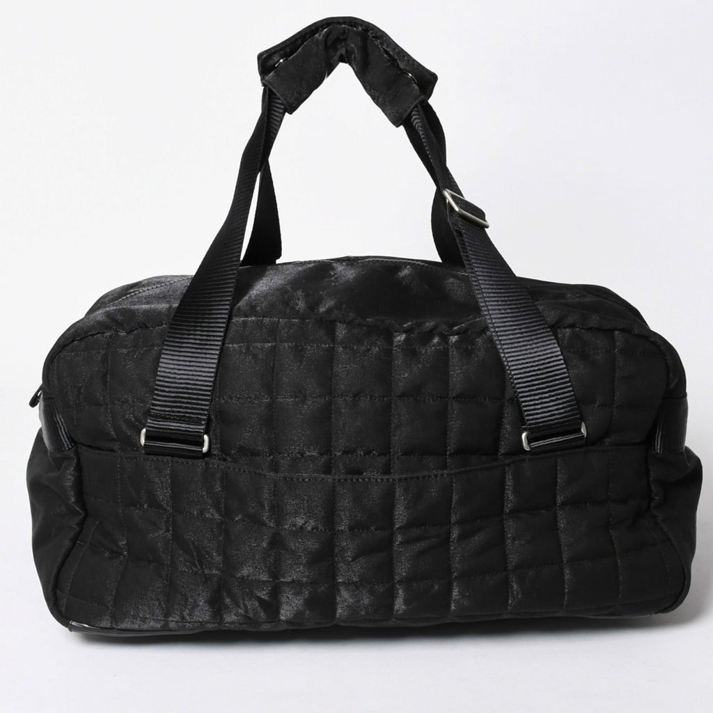 Chanel Sports Line Boston Bag Quilted Black Silver — view 2