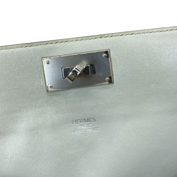 Hermes Toolbox 20 2-Way Shoulder Bag Evercolor Blue Glacier Light Gray — view 7