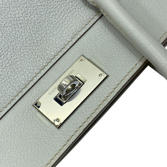 Hermes Toolbox 20 2-Way Shoulder Bag Evercolor Blue Glacier Light Gray — view 5