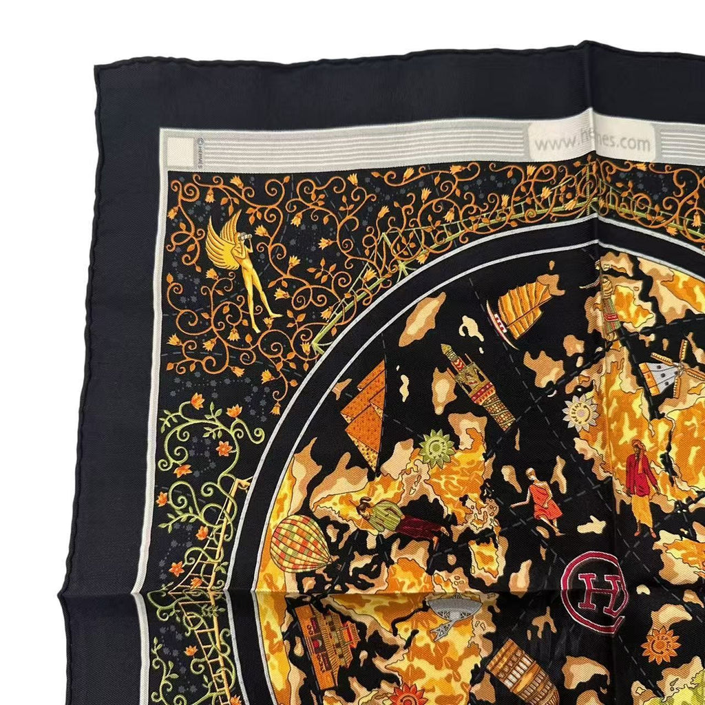 Hermes Scarf Silkhermescom Black — view 2