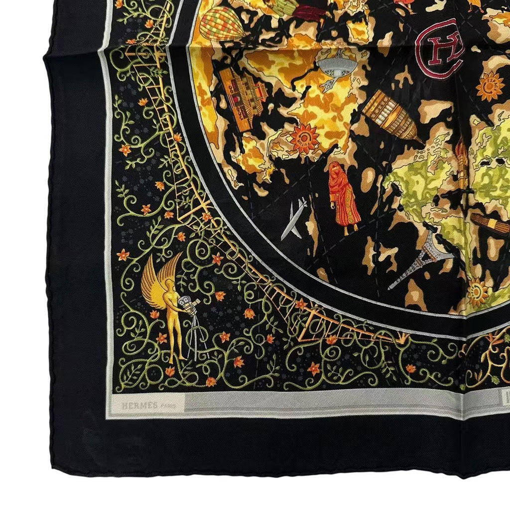 Hermes Scarf Silkhermescom Black — view 4