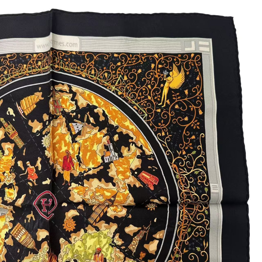 Hermes Scarf Silkhermescom Black — view 3