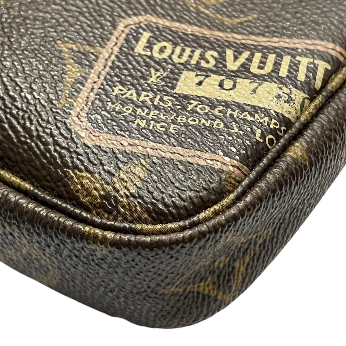 Louis Vuitton Mini Pochette Soir Monogram Canvas Pouch — view 6
