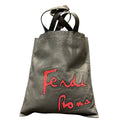 Fendi Flat Tote Bag Leather Suede
